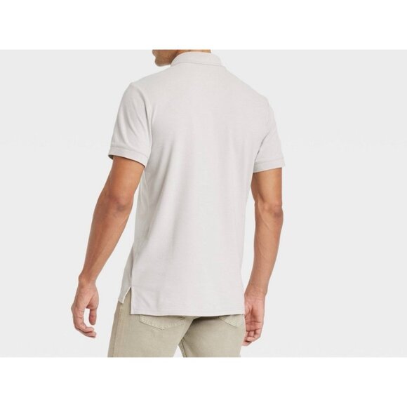 Goodfellow & Co Polo Mens Every Wear Short Sleeve Shirt Light Grey Size XL NWT - Picture 2 of 7